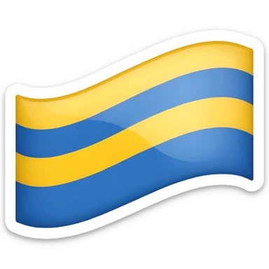 Uma bandeira de país tipo da Ucrânia mais em vez da cor azul vc coloca a cor preta onde fica o azul preto sem a cor azul na bandeira sticker