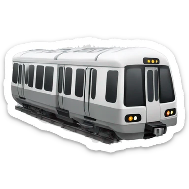 Grey metro train sticker