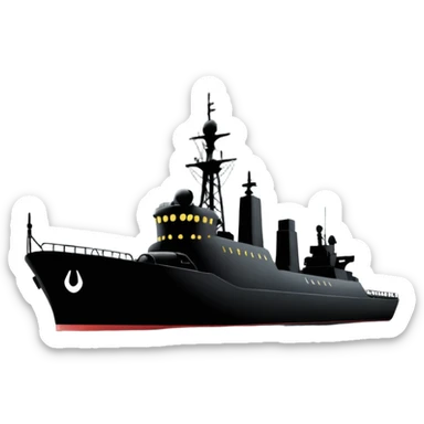 generate an ultra realistic shadow Russian fleet sticker