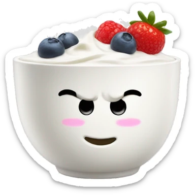 Yogurt bowl  sticker
