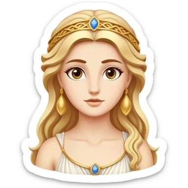 Greek goddess sticker