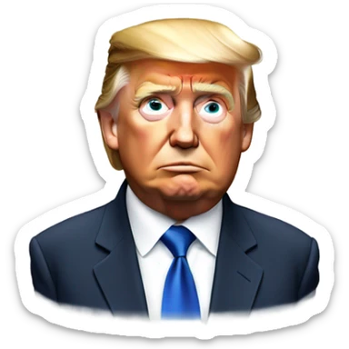 Realistic Trump saying Sad sticker