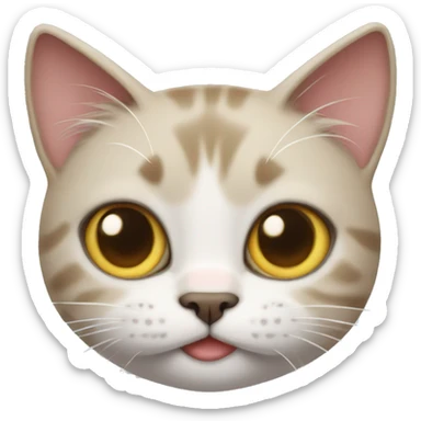 a cat seems despise you sticker