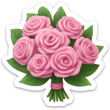 pink bouquet sticker