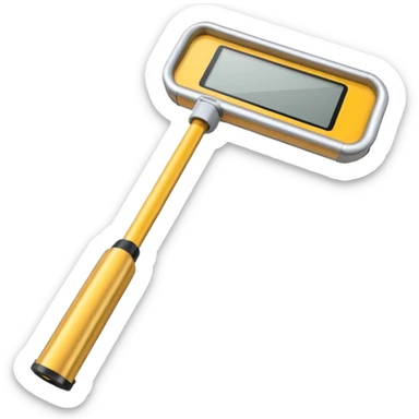 Hand-held metal detector sticker
