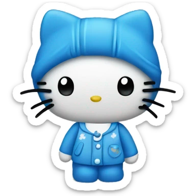 Hello kitty blue 💙 sticker