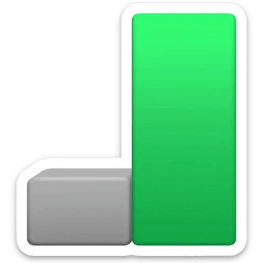 green bar higher than grey bar sticker