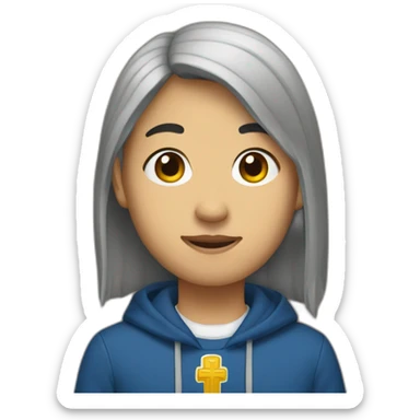 Catholic Asian berkeley student sticker