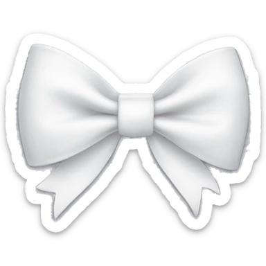 white bow sticker