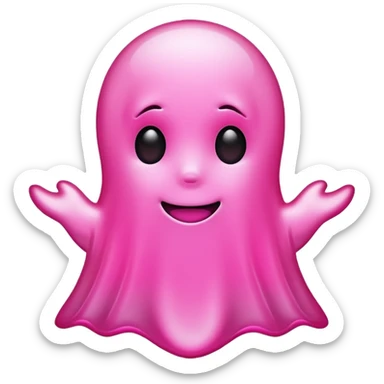 pink snapchat ghost sticker