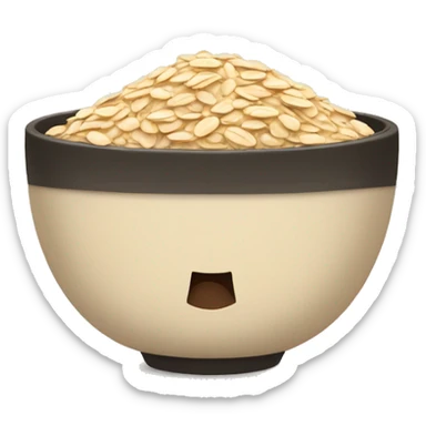 s bowl of oats sticker