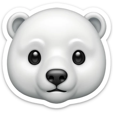 🐻‍❄️ black sticker