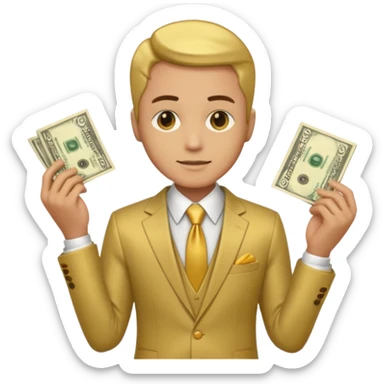 cash character sticker