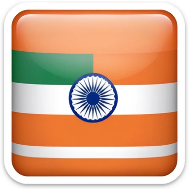 make a square emoji of the Indian flag  sticker