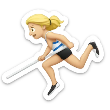 Pole vault sticker