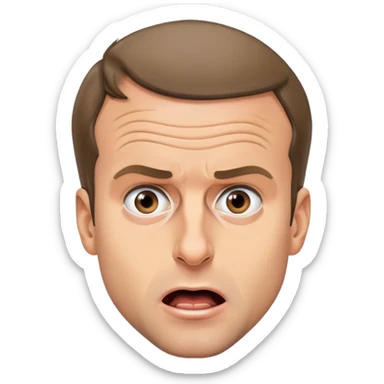 Emmanuel Macron is in a panic sticker