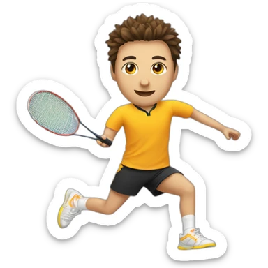 Badminton player  sticker