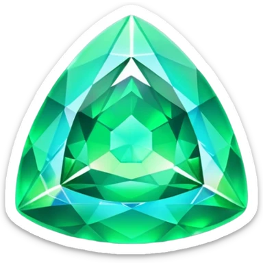 a radioactive gem emoji sticker