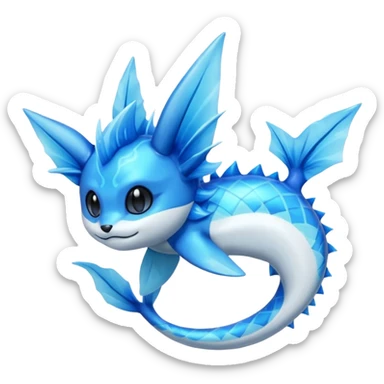 Luxio-Vaporeon-Dewott-fusion sticker