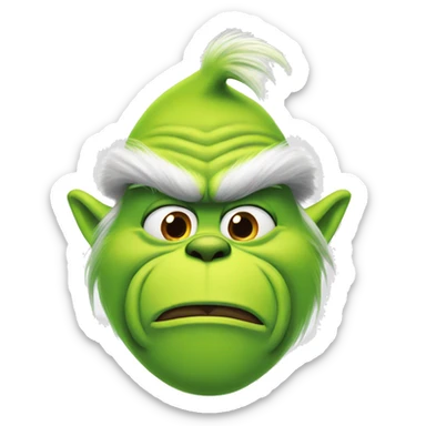 Grinch sticker