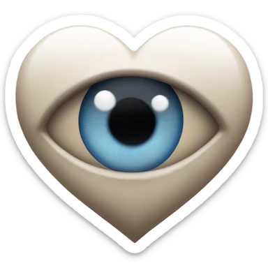 Heart with heart eye  sticker