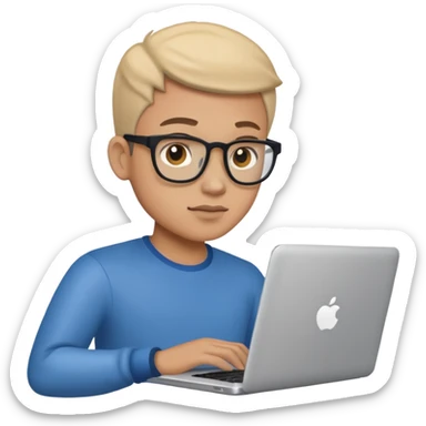 A TECH GUY WITH LAPTOP sticker