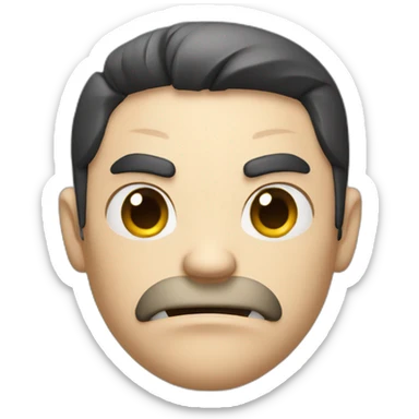 Sigma angry looking male sticker