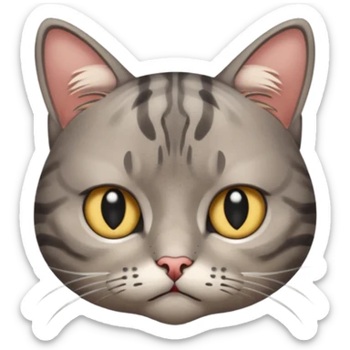 gato triste sticker