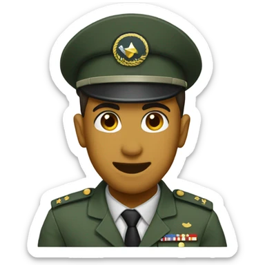 Army Sargent say hi sticker