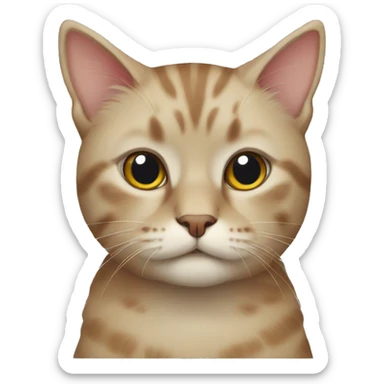 Scottish cat sticker