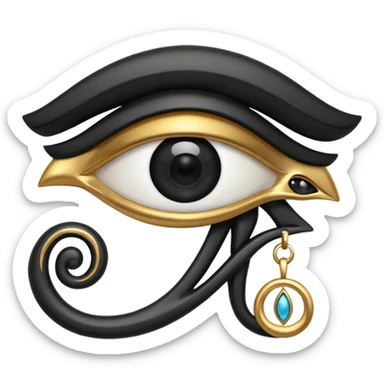 eye of horus blac sticker