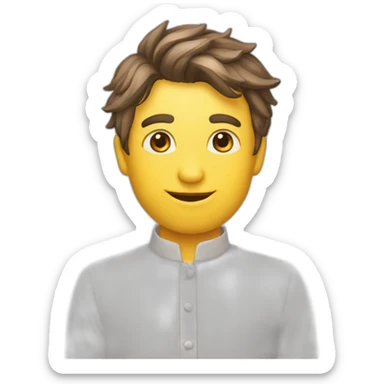 la lettre A et D formant un coeur sticker