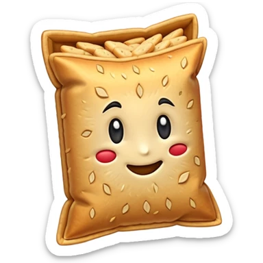 un tas de crackers aux graines sticker