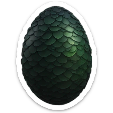 House of the dragon black dragon egg sticker