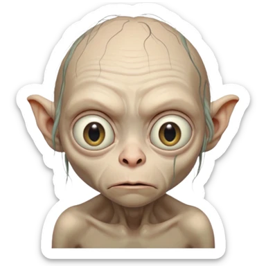 gollum from lord of the rings sticker