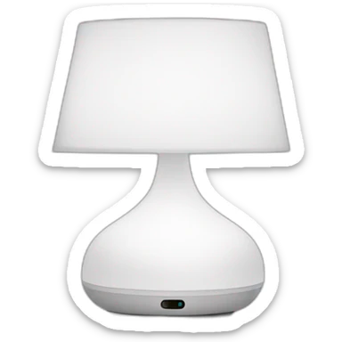 white smart home lamp sticker