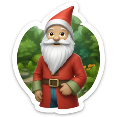 garden gnome  sticker