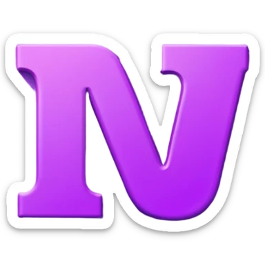 Illustration of simple Typography bold style lettering in purple, the letters "DV", isolated, flat vector design, transparent background. No emoji icons, no emoji faces, no human figures, 4k hd professional quality sticker