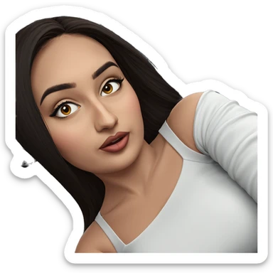 girl in car interior sticker