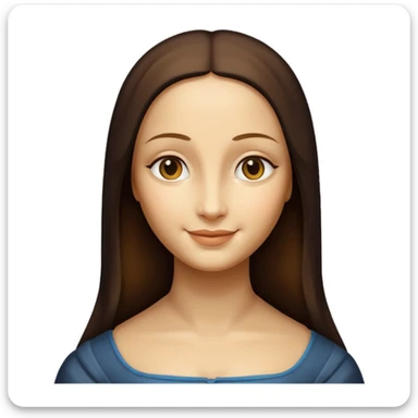 monalisa painting sticker