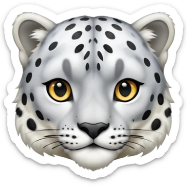  Snow leopard-whole body sticker