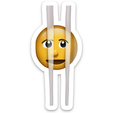 Peaking from behind a sheer curtain sticker