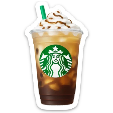 Starbucks iced drink sticker