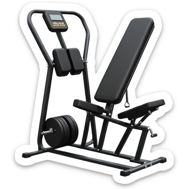 leg extension machine, like that in the picture sticker