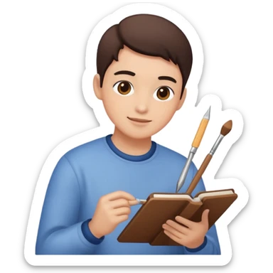 drawing aesthetic hobby sticker