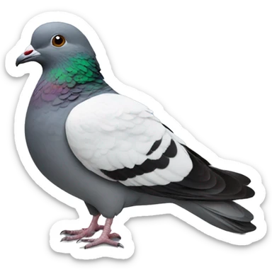 pigeon pics button sticker