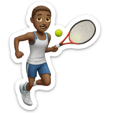 Et jogando tênis de campo sticker