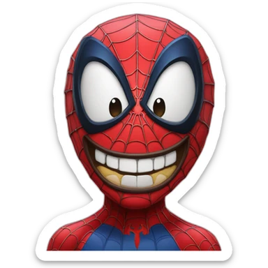 Spider-Man emoji Who laughs sticker