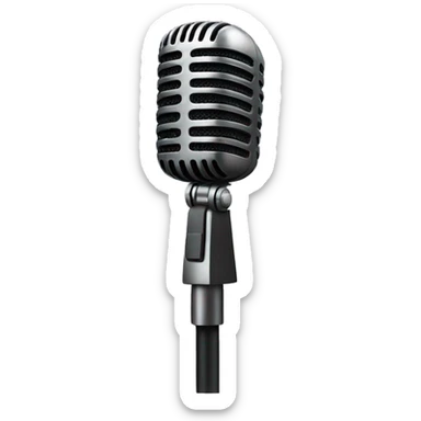 podcast microphone sticker