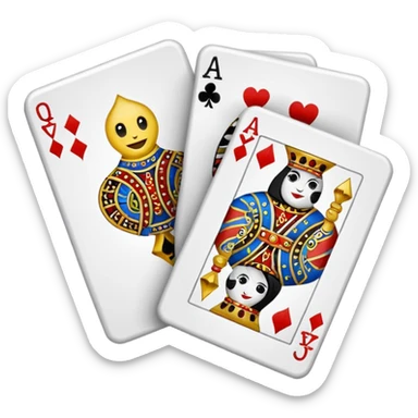 playing cards sticker